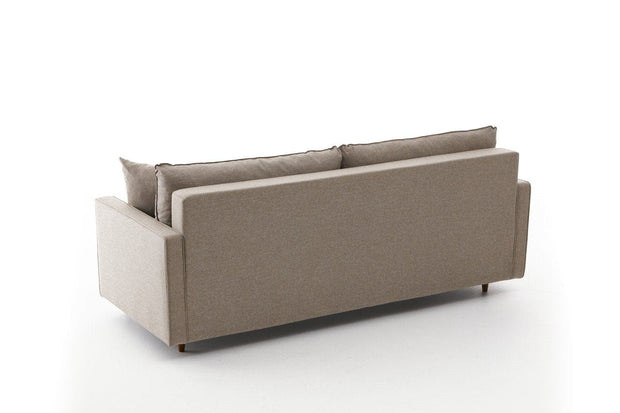 Asir Divano Letto 3 posti in tessuto Eva Crema