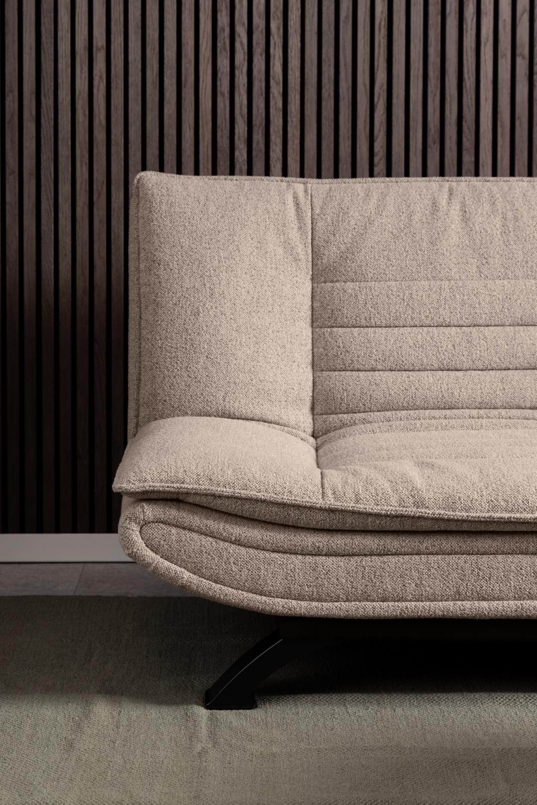 Actona Divano Letto 3 posti in tessuto Faith Beige