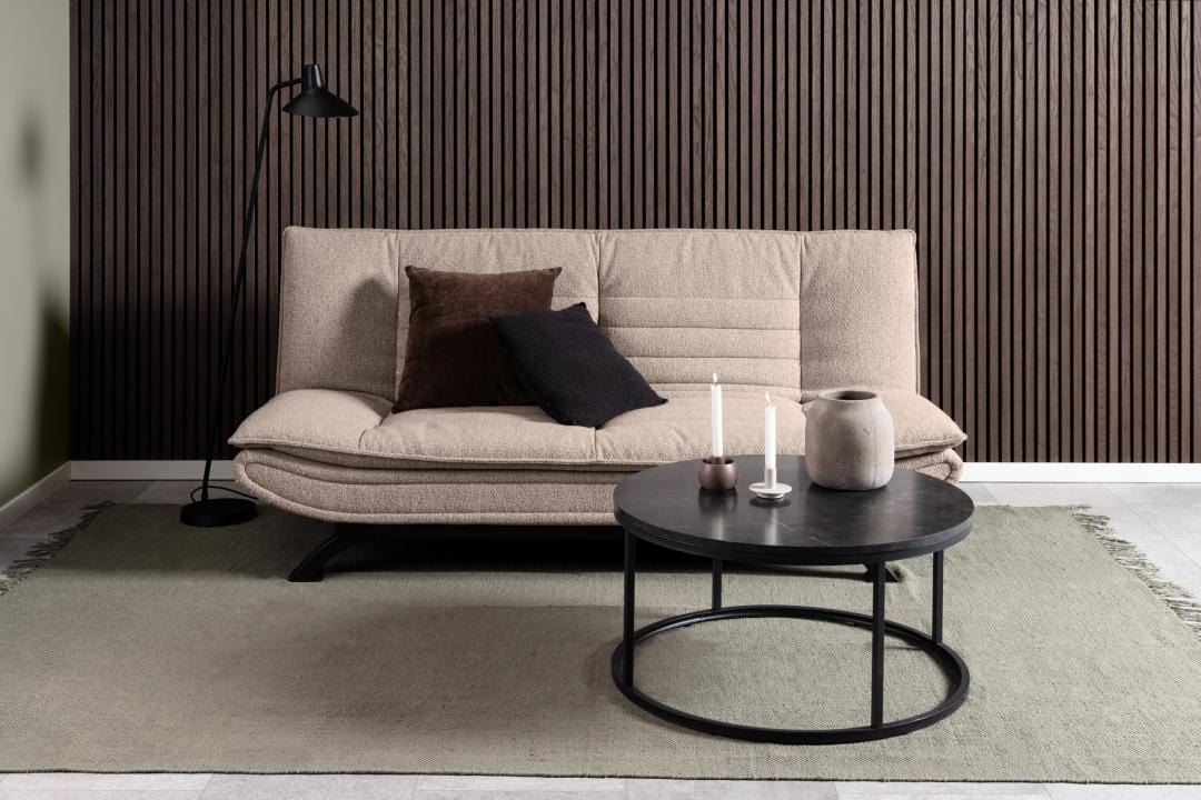 Actona Divano Letto 3 posti in tessuto Faith Beige