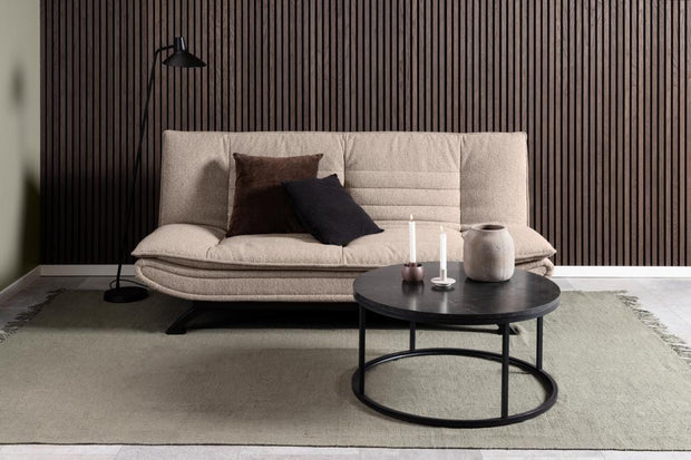 Actona Divano Letto 3 posti in tessuto Faith Beige