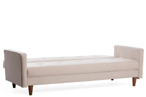 Asir Divano Letto 3 posti in tessuto Hiko Crema