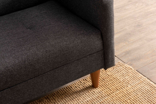 Asir Divano Letto 3 posti in tessuto Hiko Grigio