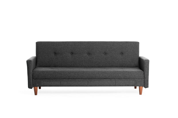 Asir Divano Letto 3 posti in tessuto Hiko Grigio