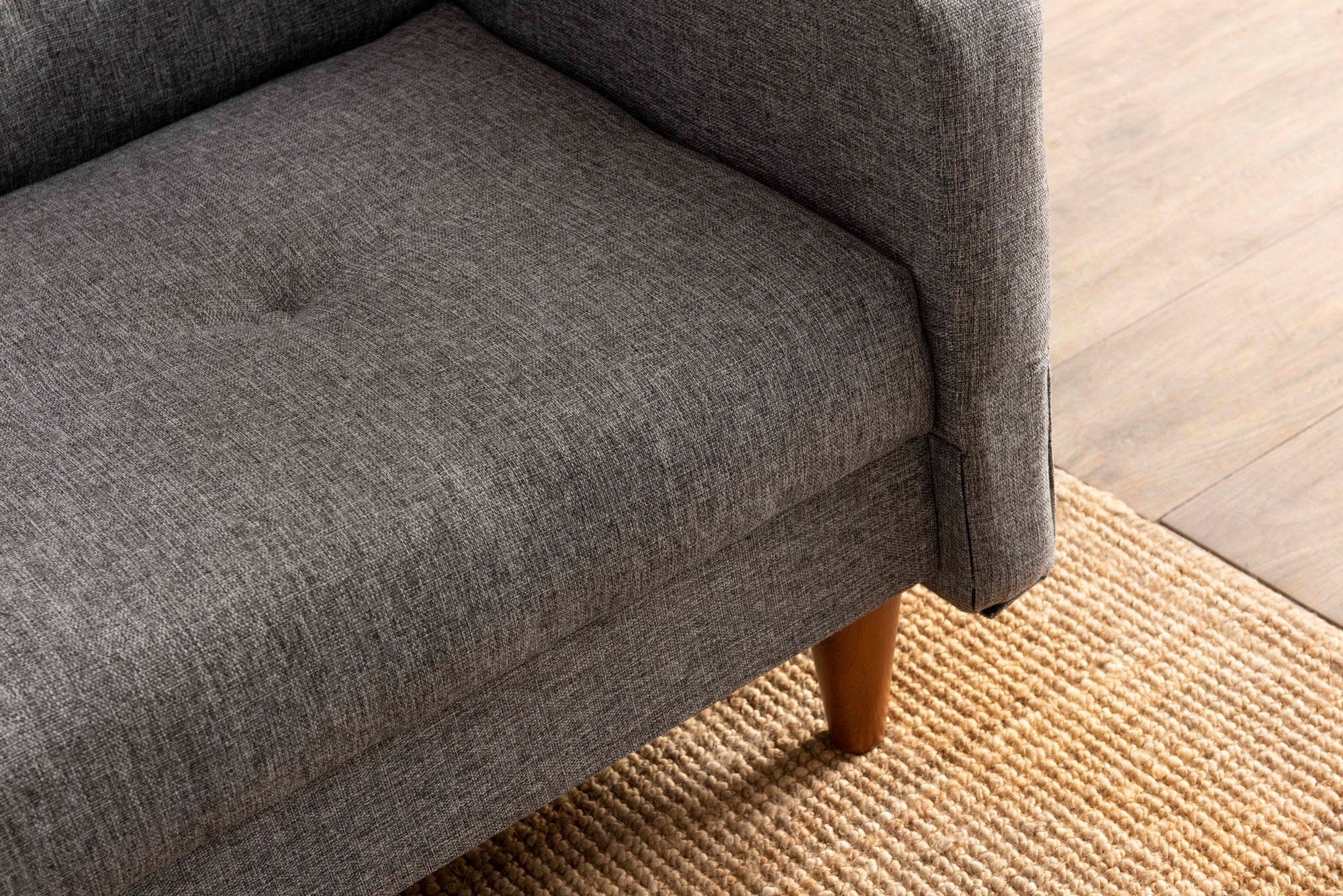 Asir Divano Letto 3 posti in tessuto Hiko Grigio