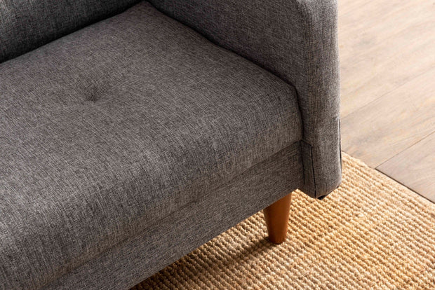 Asir Divano Letto 3 posti in tessuto Hiko Grigio