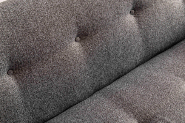 Asir Divano Letto 3 posti in tessuto Hiko Grigio