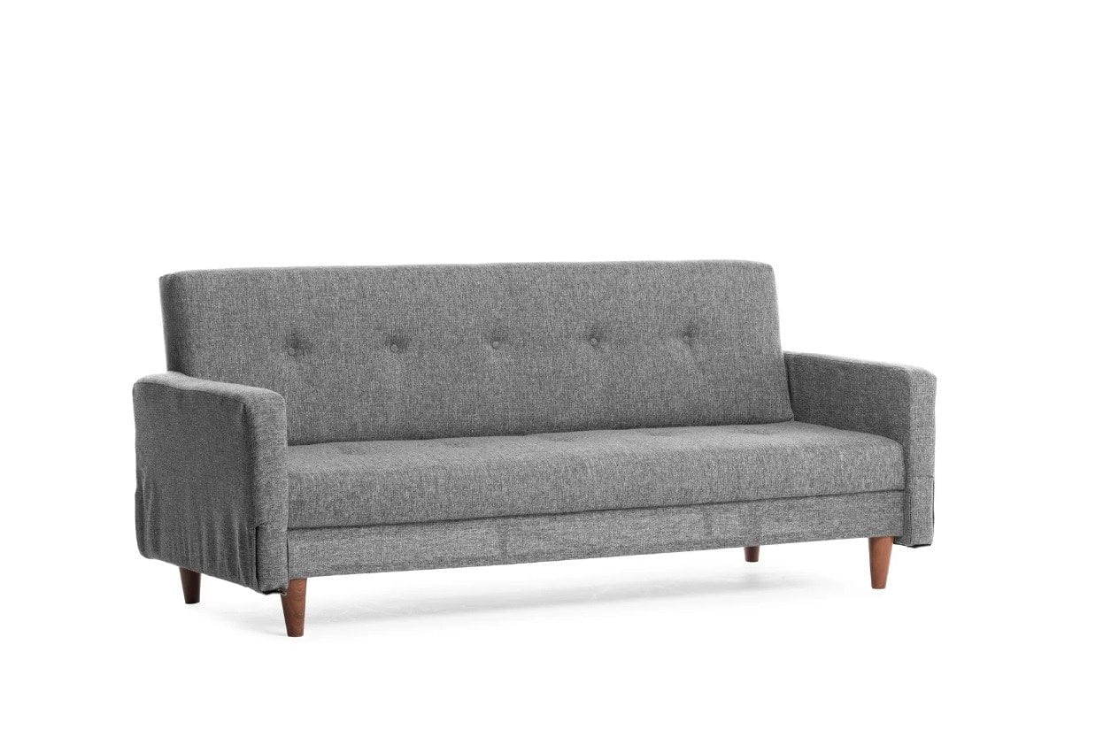 Asir Divano Letto 3 posti in tessuto Hiko Grigio