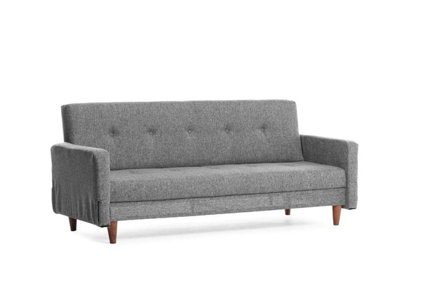 Asir Divano Letto 3 posti in tessuto Hiko Grigio