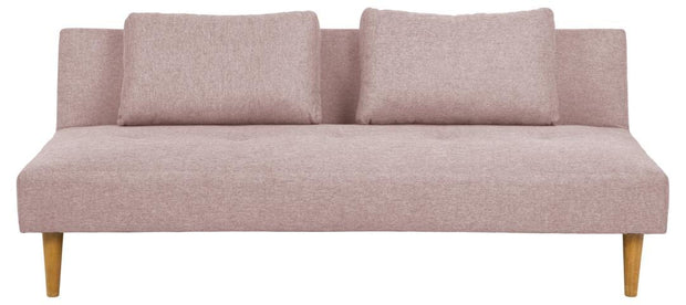 Actona Divano Letto 3 posti in tessuto Lucca Rosa