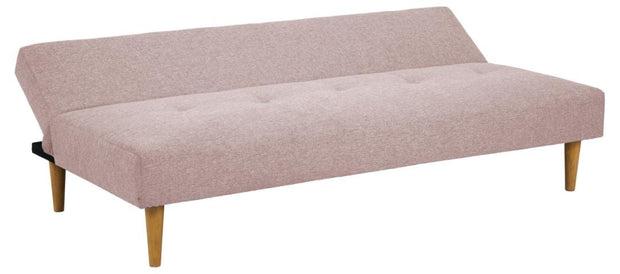 Actona Divano Letto 3 posti in tessuto Lucca Rosa