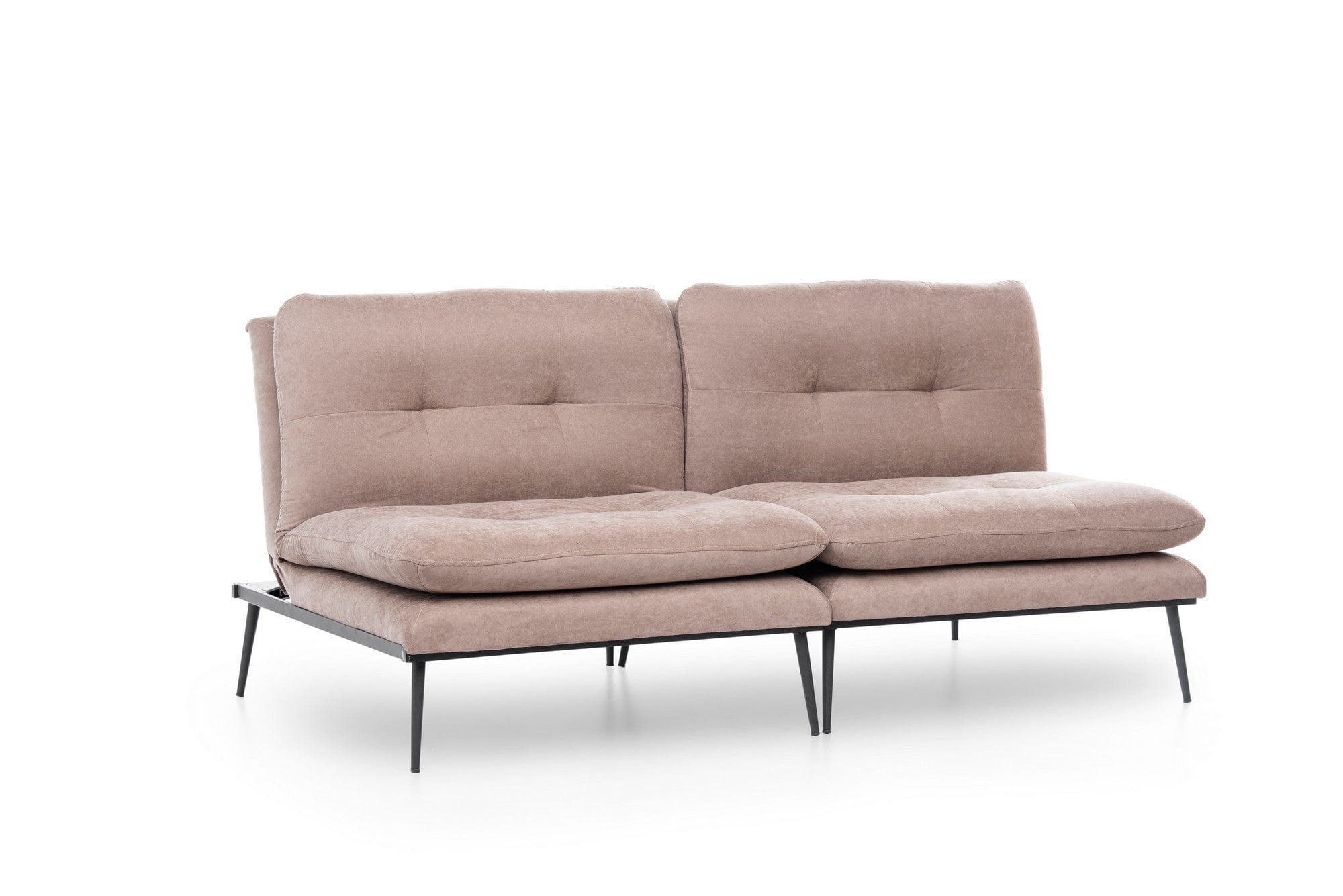 Asir Divano Letto 3 posti in tessuto Martin Cappuccino