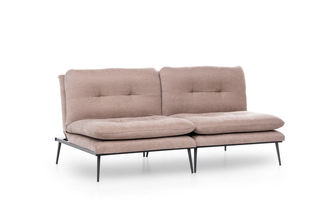 Asir Divano Letto 3 posti in tessuto Martin Cappuccino
