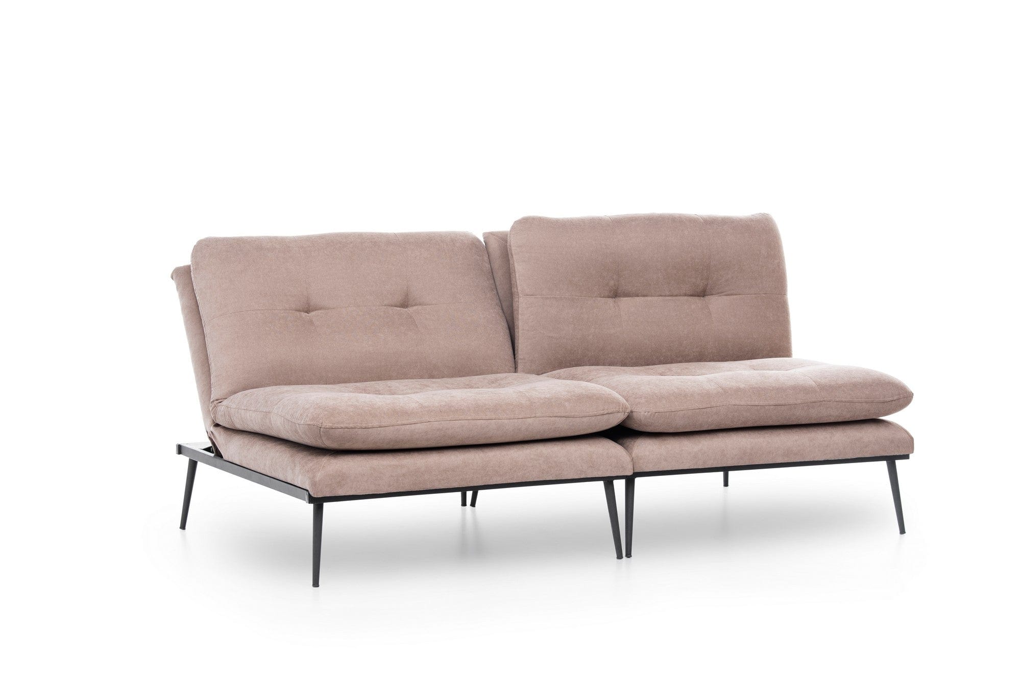 Asir Divano Letto 3 posti in tessuto Martin Cappuccino