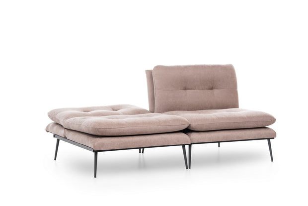 Asir Divano Letto 3 posti in tessuto Martin Cappuccino
