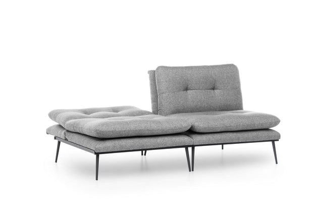 Asir Divano Letto 3 posti in tessuto Martin Grigio