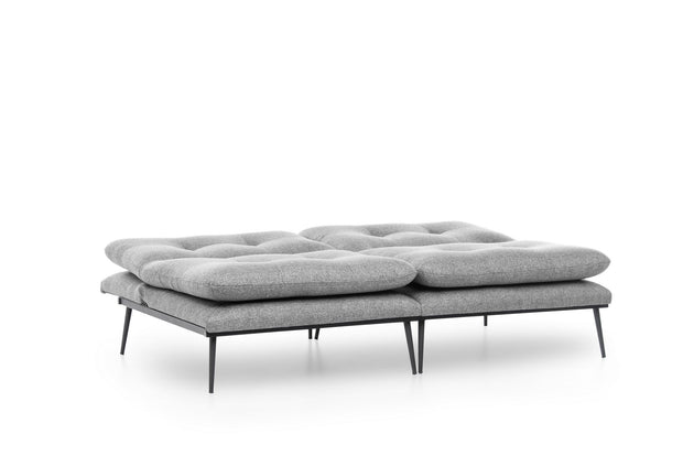 Asir Divano Letto 3 posti in tessuto Martin Grigio