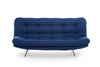 Asir Divano Letto 3 posti in tessuto Misa Blu