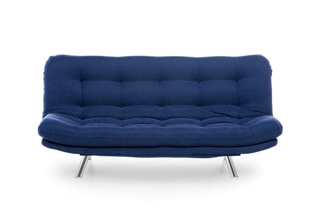 Asir Divano Letto 3 posti in tessuto Misa Blu