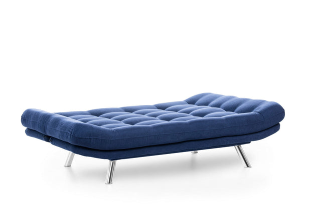 Asir Divano Letto 3 posti in tessuto Misa Blu