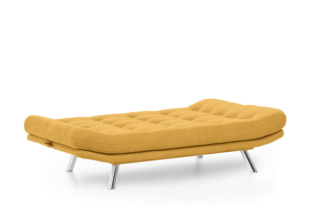Asir Divano Letto 3 posti in tessuto Misa Giallo