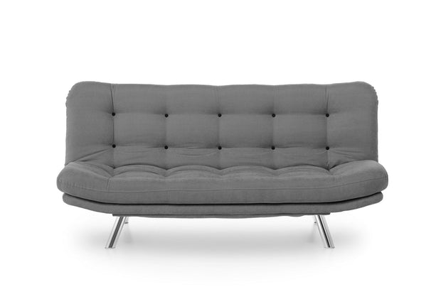 Asir Divano Letto 3 posti in tessuto Misa Grigio