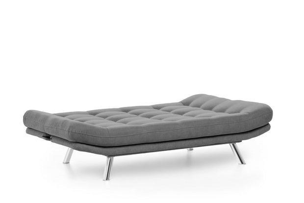 Asir Divano Letto 3 posti in tessuto Misa Grigio