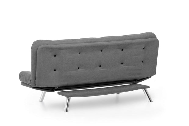 Asir Divano Letto 3 posti in tessuto Misa Grigio