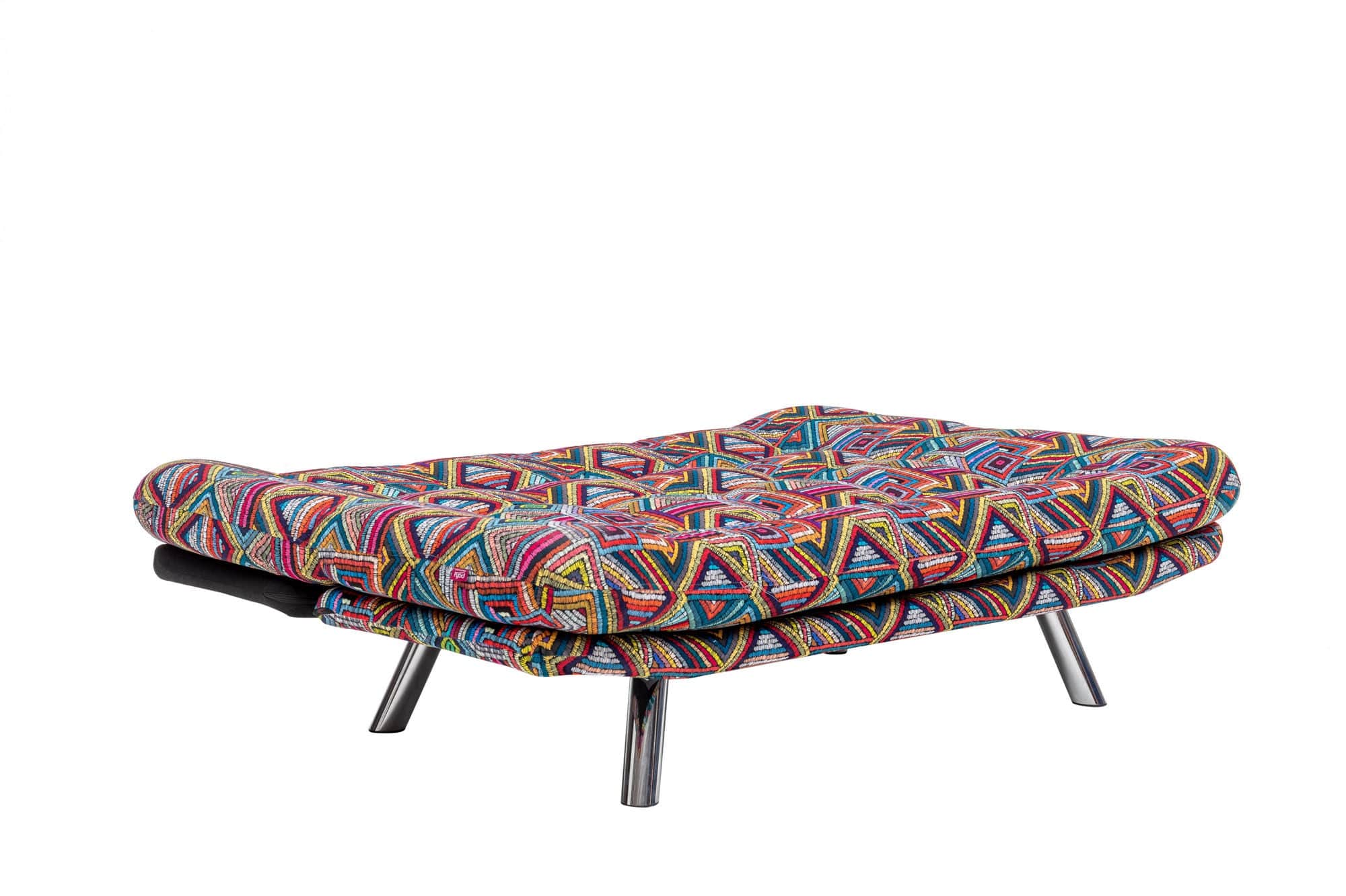 Asir Divano Letto 3 posti in tessuto Misa Multicolore