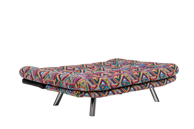 Asir Divano Letto 3 posti in tessuto Misa Multicolore
