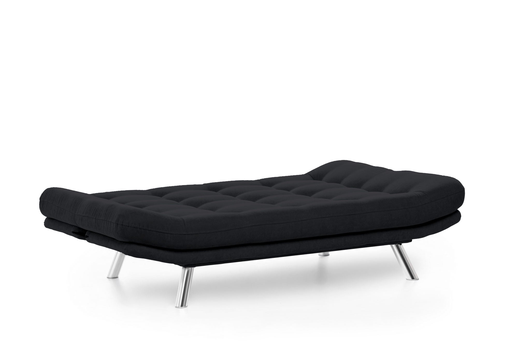 Asir Divano Letto 3 posti in tessuto Misa Nero