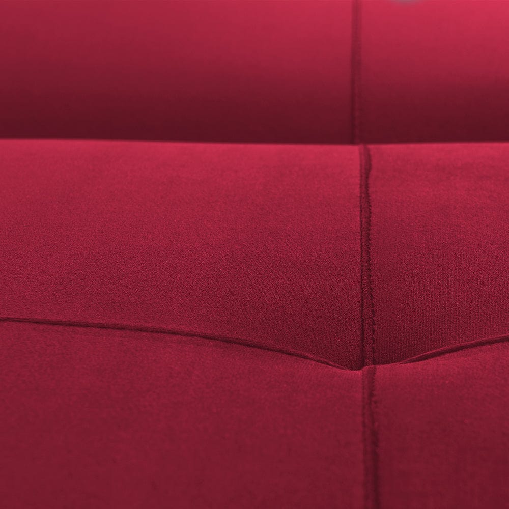Divano Letto 3 posti in tessuto Modes Bordeaux (2)
