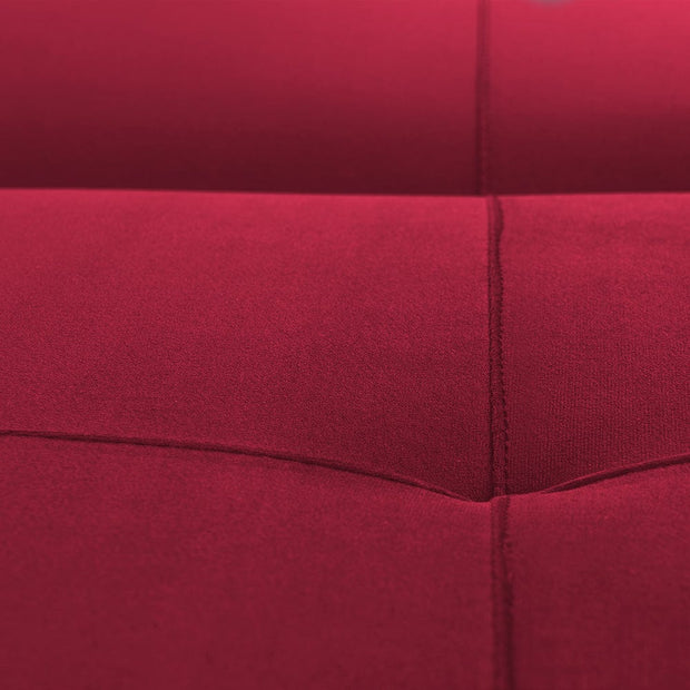 Divano Letto 3 posti in tessuto Modes Bordeaux (2)