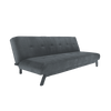 Divano Letto 3 posti in tessuto Modes Grigio