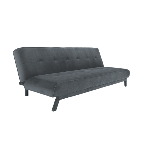 Divano Letto 3 posti in tessuto Modes Grigio