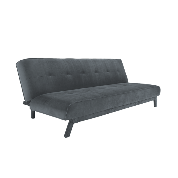 Divano Letto 3 posti in tessuto Modes Grigio