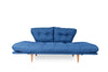 Asir Divano Letto 3 posti in tessuto Nina Blu