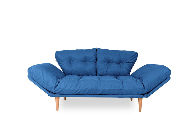 Asir Divano Letto 3 posti in tessuto Nina Blu