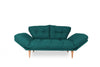Asir Divano Letto 3 posti in tessuto Nina Blu