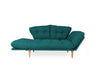 Asir Divano Letto 3 posti in tessuto Nina Blu