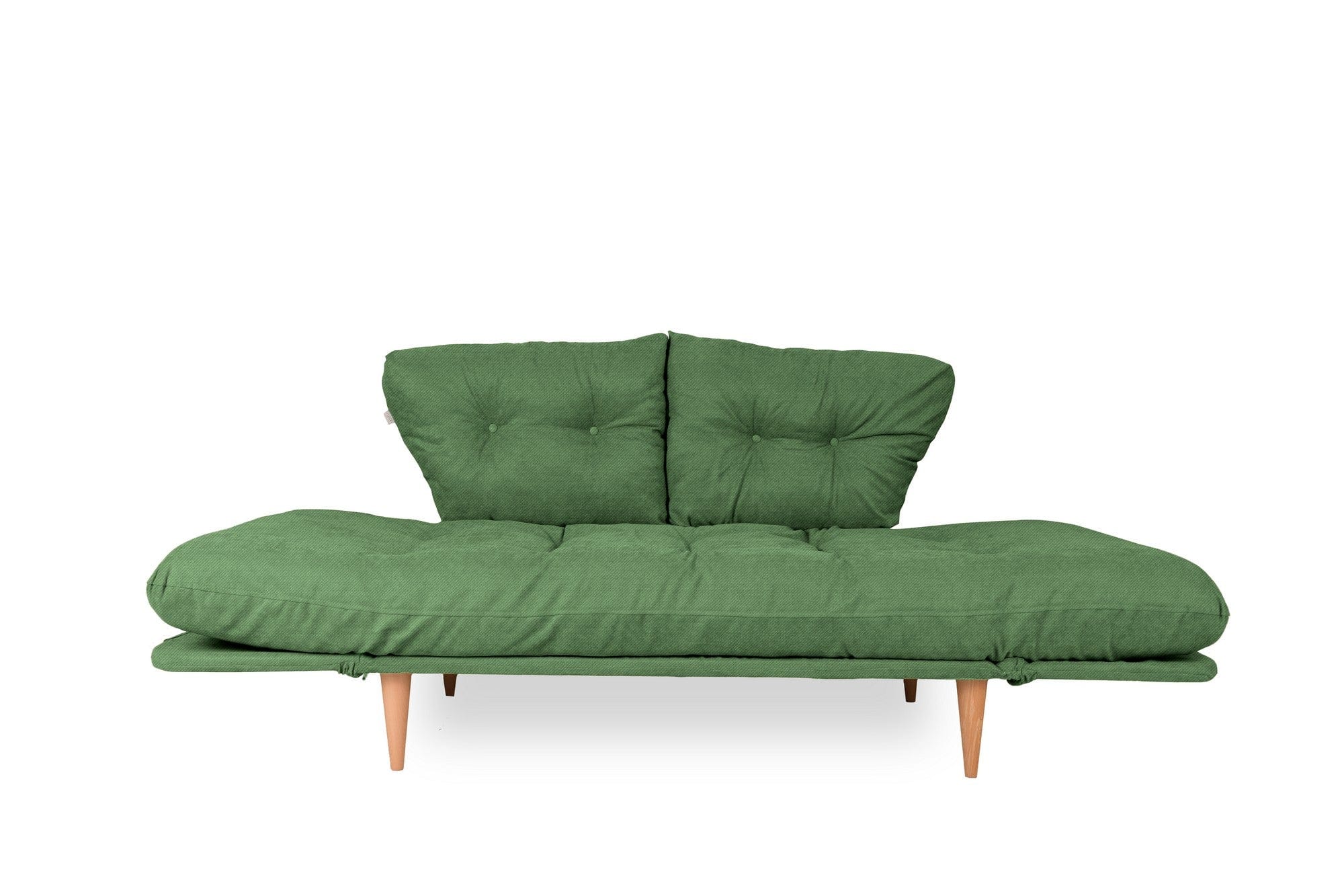 Asir Divano Letto 3 posti in tessuto Nina Verde
