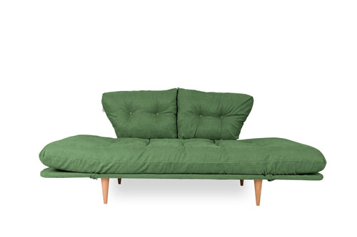 Asir Divano Letto 3 posti in tessuto Nina Verde