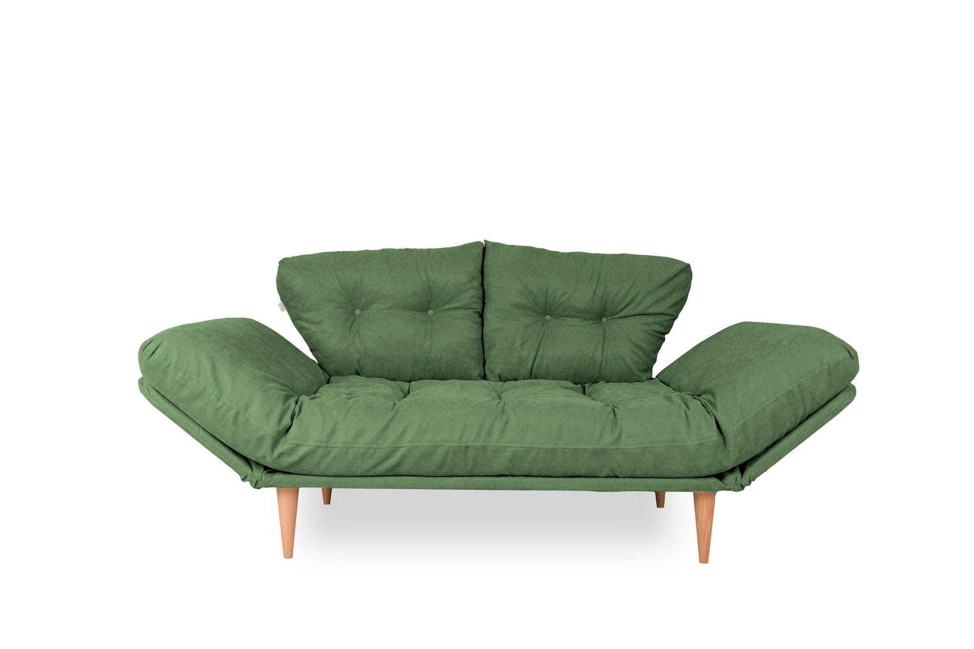 Asir Divano Letto 3 posti in tessuto Nina Verde