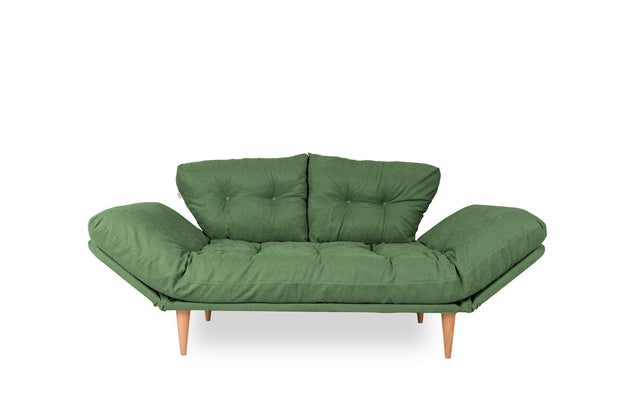 Asir Divano Letto 3 posti in tessuto Nina Verde