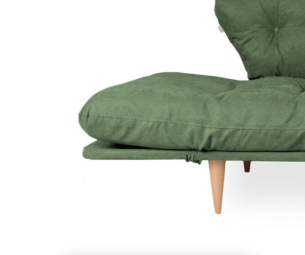 Asir Divano Letto 3 posti in tessuto Nina Verde