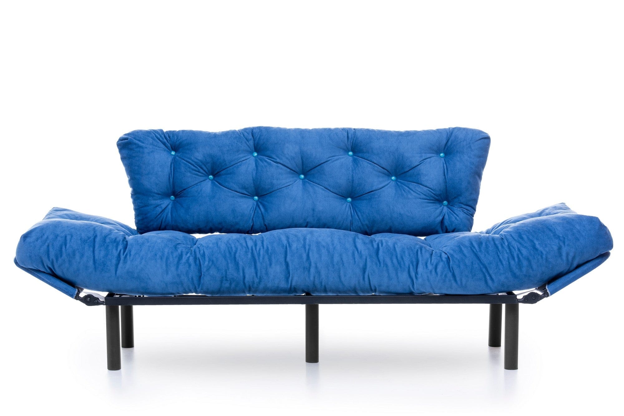 Asir Divano Letto 3 posti in tessuto Nitta Blu