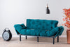 Asir Divano Letto 3 posti in tessuto Nitta Blu