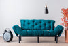 Asir Divano Letto 3 posti in tessuto Nitta Blu