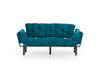 Asir Divano Letto 3 posti in tessuto Nitta Blu