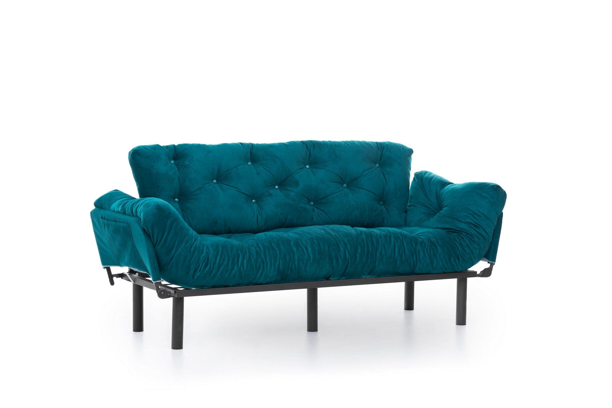 Asir Divano Letto 3 posti in tessuto Nitta Blu