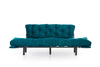 Asir Divano Letto 3 posti in tessuto Nitta Blu